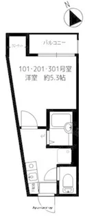 パールハウス横浜鶴見【2階】の間取り