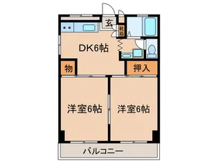 森ハイツ【3階】の間取り