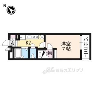 レオパレスツツミ館【1階】の間取り