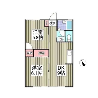 ファミール東松山【1階】の間取り