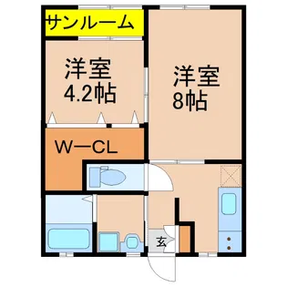 GLEN【2階】の間取り