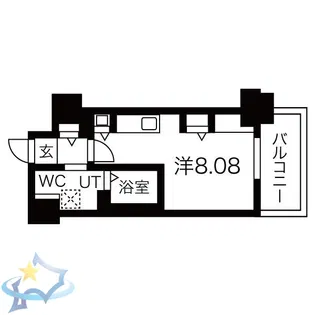 パシフィックタワー札幌【8階】の間取り