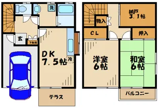 シティハイム小泉【2階】の間取り