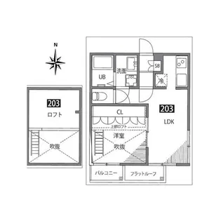 サニーフォレスト嶋【2階】の間取り
