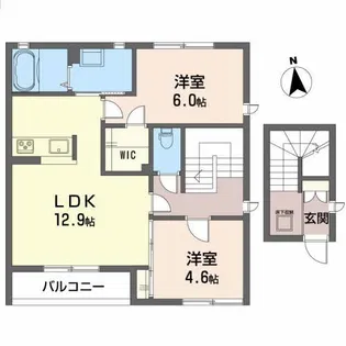 J.ACCOMPANY B【2階】の間取り