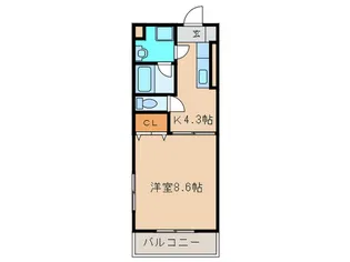 メゾン・ド・ジョバーニ【1階】の間取り