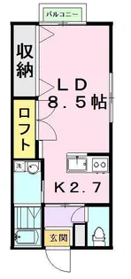ベルハウス南【2階】の間取り