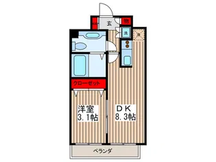 プロスペクト恩賜公園【6階】の間取り
