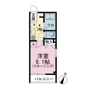 ブラットパルク小田【3階】の間取り