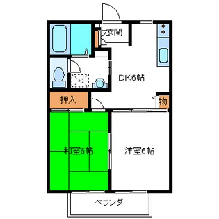 ディアス安積 A棟【1階】の間取り