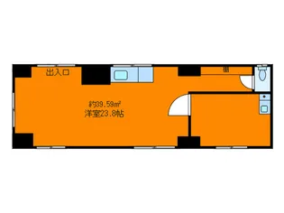 角田マンション【1階】の間取り