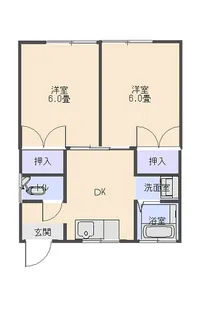 第三丸美ハイツ【1階】の間取り