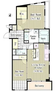 エル・セレーノ南麻布【2階】の間取り