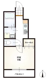 ソレアード椿峰【1階】の間取り
