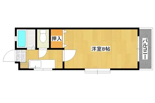 メルヘンハイツ下荒田【5階】の間取り