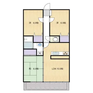 エコル・プレ長嶺【2階】の間取り