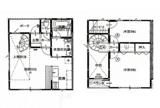 青森県十和田市大字三本木字千歳森【一戸建】の間取り