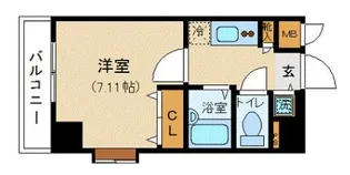 K&W西新橋【4階】の間取り