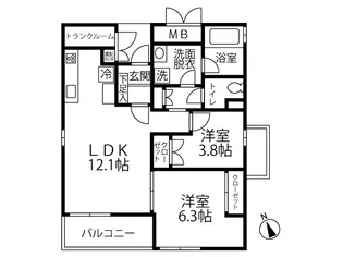 OASiS~Premier Garden Villa【2階】の間取り