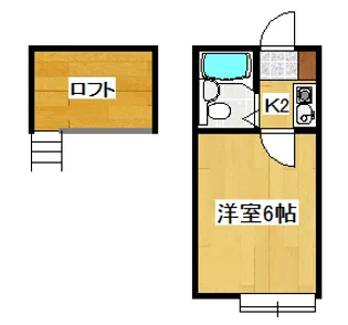 コスモハイツ 多治見【2階】の間取り