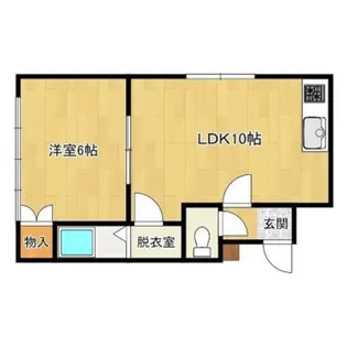 1LDKの間取り画像