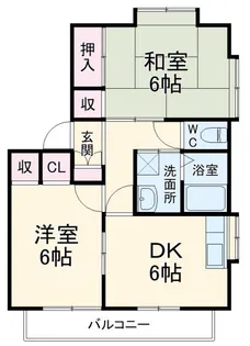 ガーデンヒルズ朝日【2階】の間取り