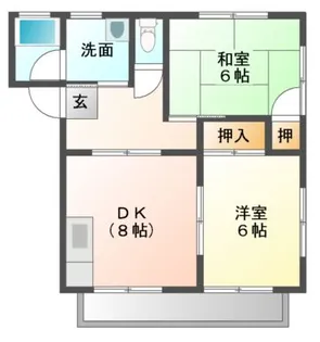 コーポラス関本【2階】の間取り