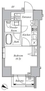 Casa Splendido La Plus 元赤坂【1階】の間取り