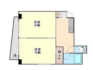 エントピア鴨池【4階】の間取り