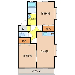 ブルーセントラルA棟【2階】の間取り