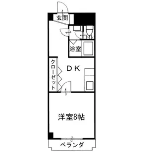 本大マンション【5階】の間取り