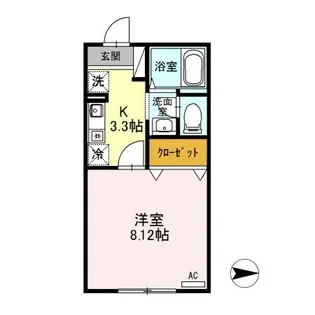 新潟県妙高市高柳2【アパート】の間取り
