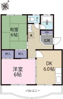 富士清マンションII【4階】の間取り
