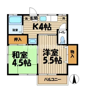 光陽荘【2階】の間取り