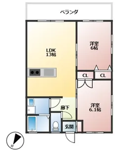 NICO GARDEN【3階】の間取り