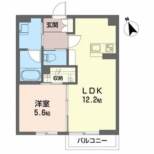 シャーメゾン嶋南【1階】の間取り