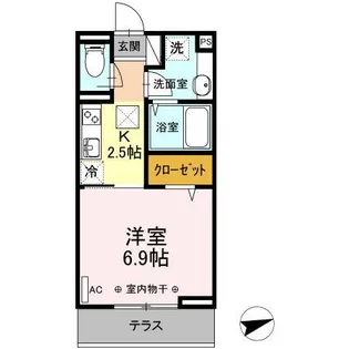 山形県山形市上町1【アパート】の間取り