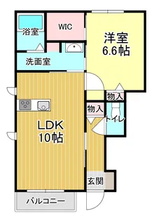 オリーブ土ヶ崎B【1階】の間取り