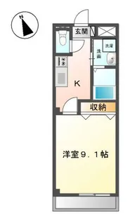 シャイン・ヴェルジェ【2階】の間取り