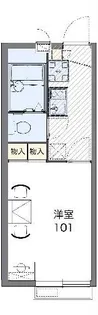 レオパレスPURERISE【2階】の間取り
