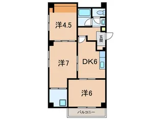 フェイバ-ハイツ【2階】の間取り