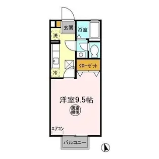 ブライトハイツ II【1階】の間取り