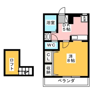 アスライフ牛川通【3階】の間取り