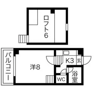 大阪府大阪市東住吉区住道矢田1【マンション】の間取り