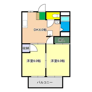 ハイツ欅【1階】の間取り