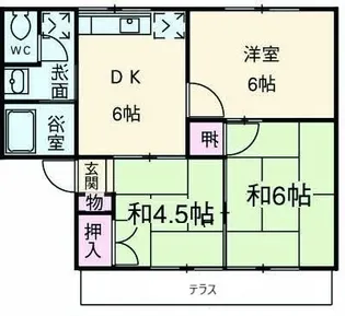 ライムハイツ【1階】の間取り