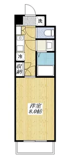 シャンブル高幡【1階】の間取り