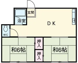 ハイネス向山【2階】の間取り
