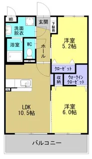 鹿児島県薩摩川内市平佐町【マンション】の間取り