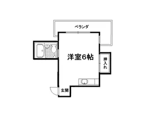 京都府京都市左京区岩倉中大鷺町【マンション】の間取り